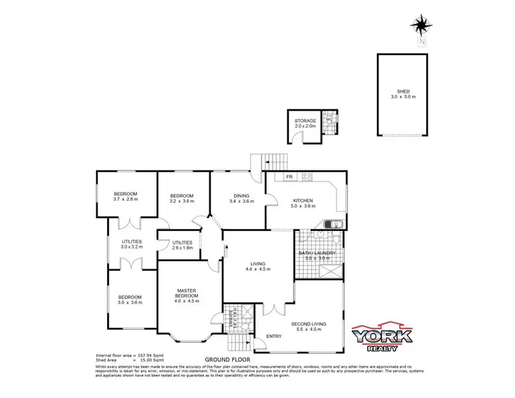 Floorplan of Homely house listing, 6 Rutledge Street, Oakey QLD 4401