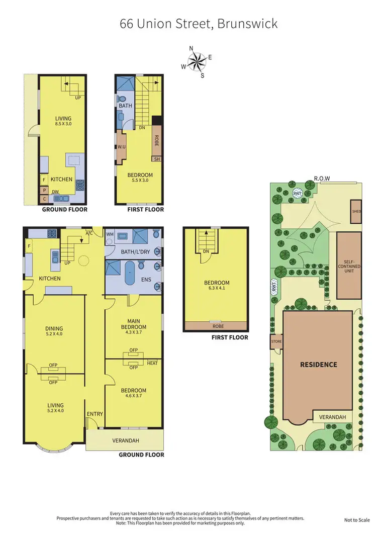 Floorplan of Homely house listing, 66 & 66a Union Street, Brunswick VIC 3056