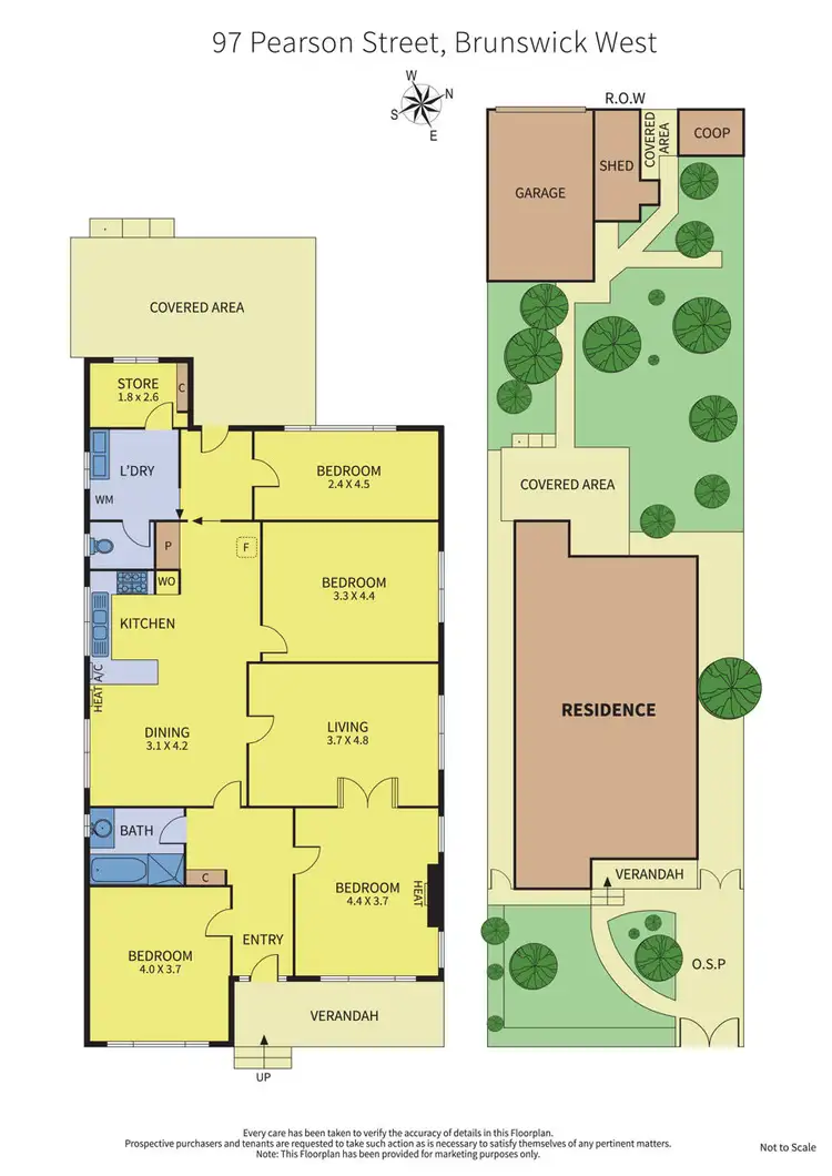 Floorplan of Homely house listing, 97 Pearson Street, Brunswick West VIC 3055