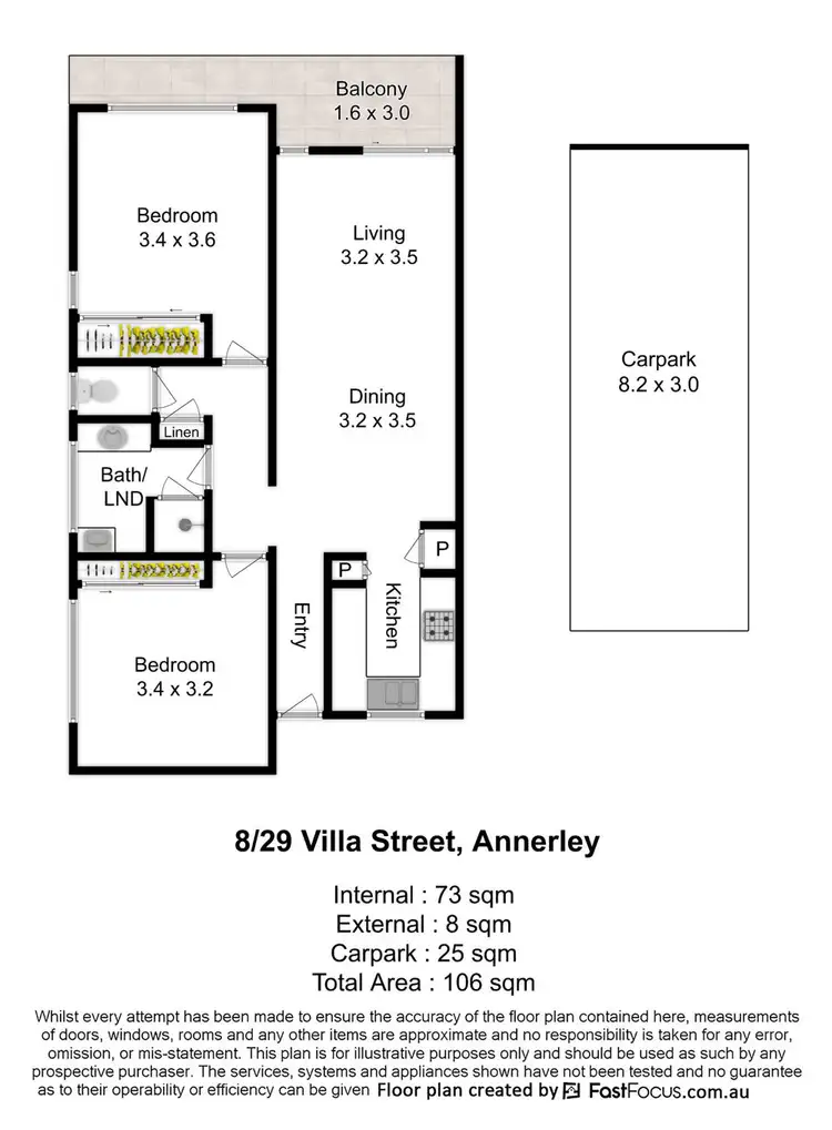 Floorplan of Homely unit listing, 8/29 Villa Street, Annerley QLD 4103