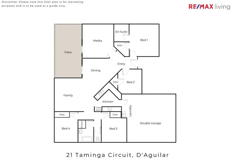 Floorplan of Homely house listing, 21 Taminga Circuit, D'aguilar QLD 4514