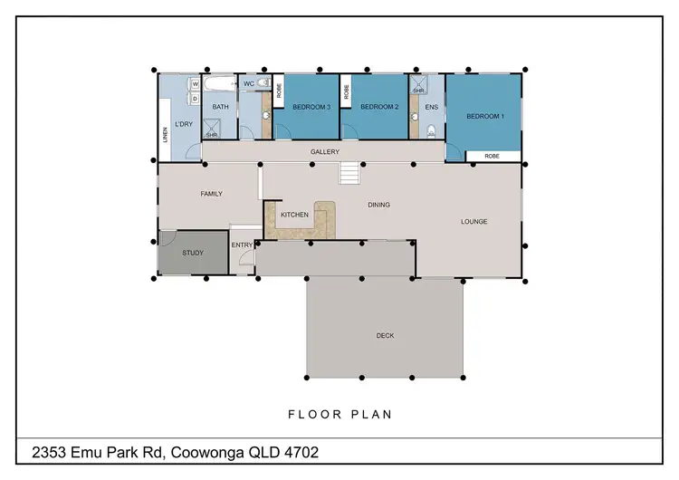 Floorplan of Homely rural property listing, 2353 Emu Park Road, Coowonga QLD 4702