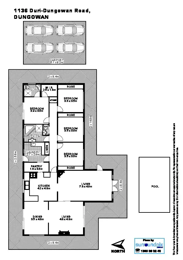 Floorplan of Homely house listing, 1136 (Wooranook) Duri-Dungowan Road, Tamworth NSW 2340