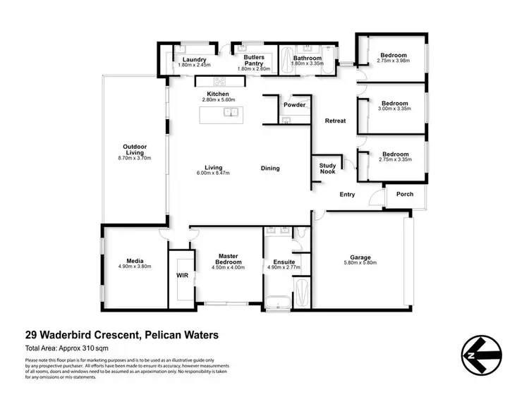 Floorplan of Homely house listing, 29 Waderbird Crescent, Pelican Waters QLD 4551