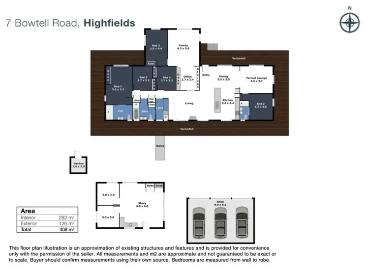 Floorplan of Homely house listing, 7 Bowtell Drive, Highfields QLD 4352