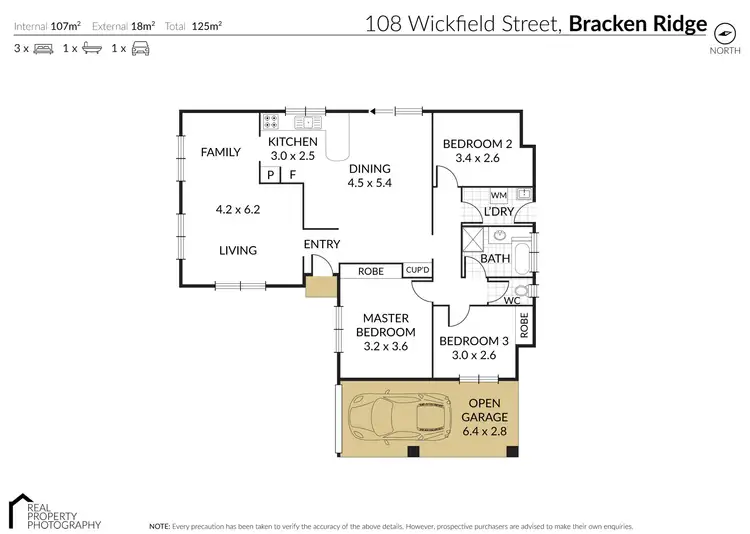 Floorplan of Homely house listing, 108 Wickfield Street, Bracken Ridge QLD 4017