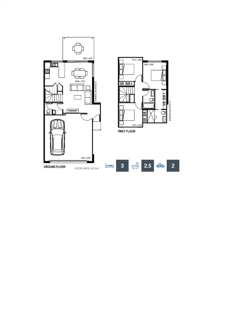 Floorplan of Homely townhouse listing, 25/111 Leitchs Road, Albany Creek QLD 4035