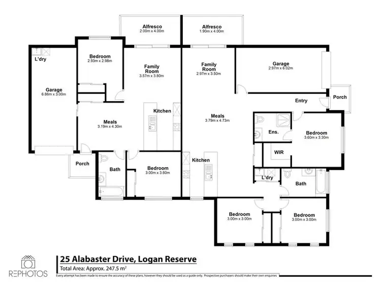 Floorplan of Homely house listing, 25 Alabaster Dr, Logan Reserve QLD 4133