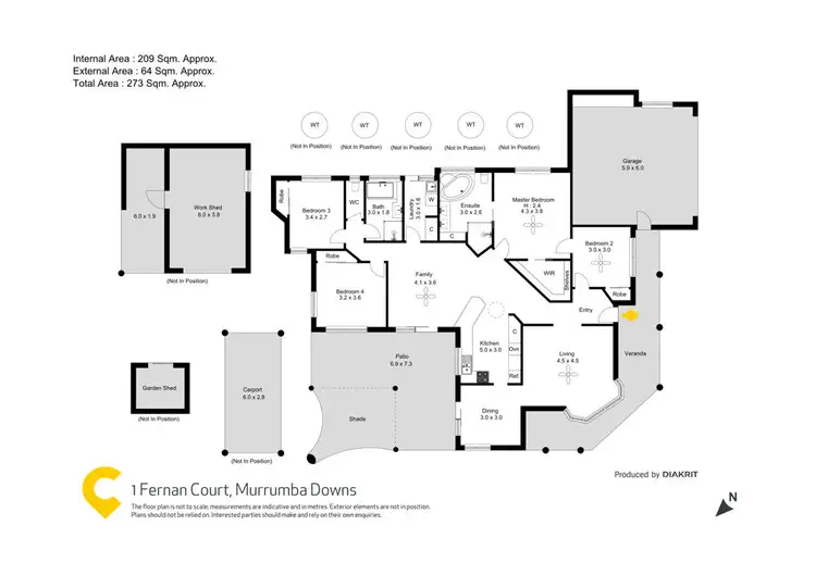Floorplan of Homely house listing, 1 Fernan Court, Murrumba Downs QLD 4503