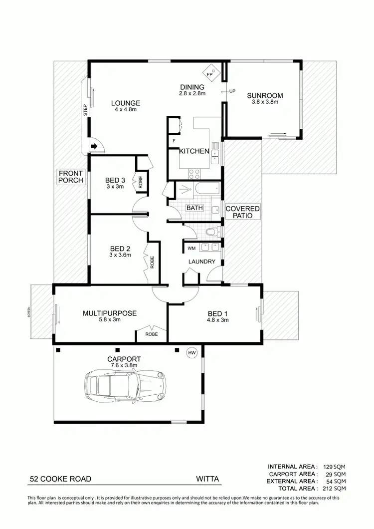Floorplan of Homely house listing, 52 Cooke Road, Witta QLD 4552