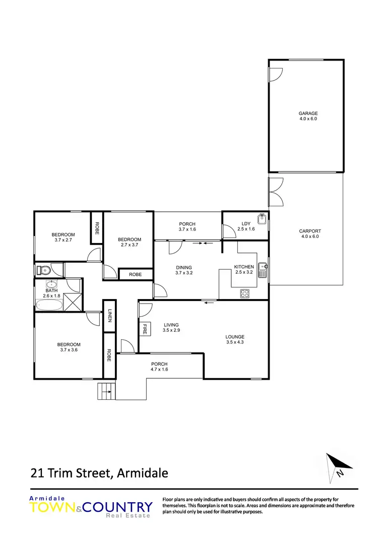 Floorplan of Homely house listing, 21 Trim Street, Armidale NSW 2350