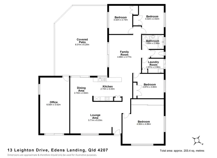 Floorplan of Homely house listing, 13 Leighton Dr, Edens Landing QLD 4207