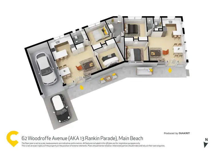 Floorplan of Homely house listing, 13 Rankin Parade, Main Beach QLD 4217
