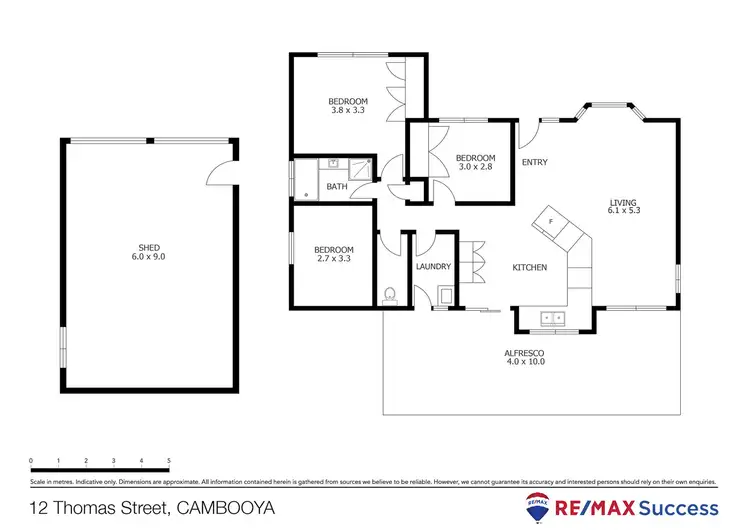 Floorplan of Homely house listing, 12 Thomas Street, Cambooya QLD 4358