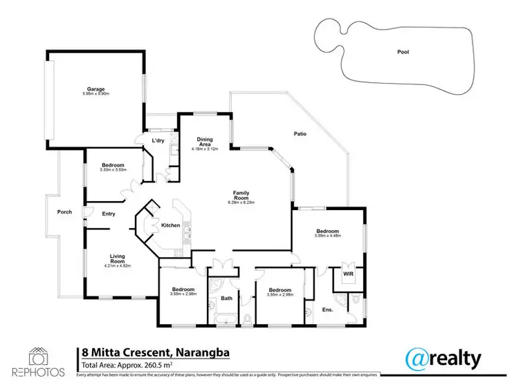 Floorplan of Homely house listing, 8 Mitta Crescent, Narangba QLD 4504