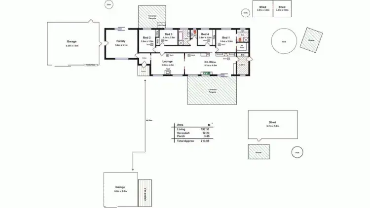 Floorplan of Homely rural property listing, 76 Levett Road, Kersbrook SA 5231