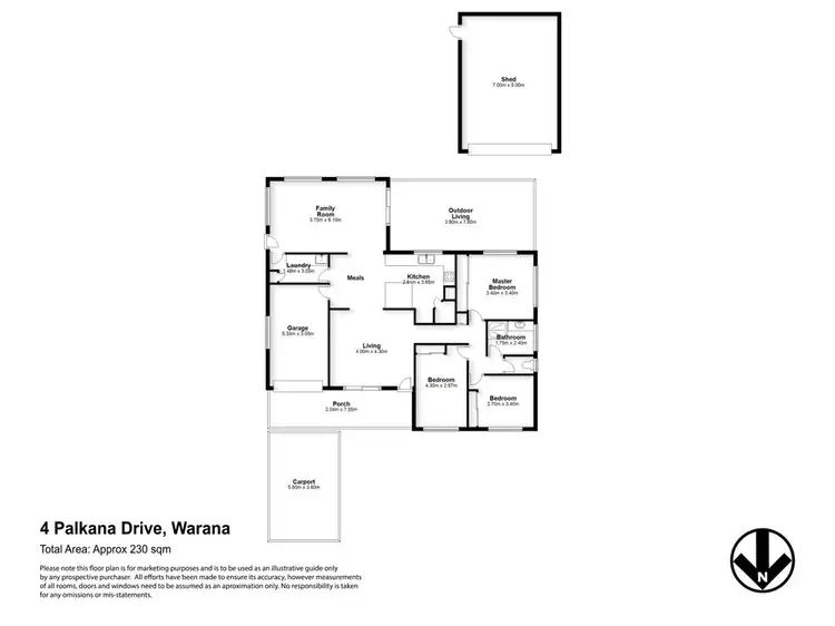 Floorplan of Homely house listing, 4 Palkana Drive, Warana QLD 4575