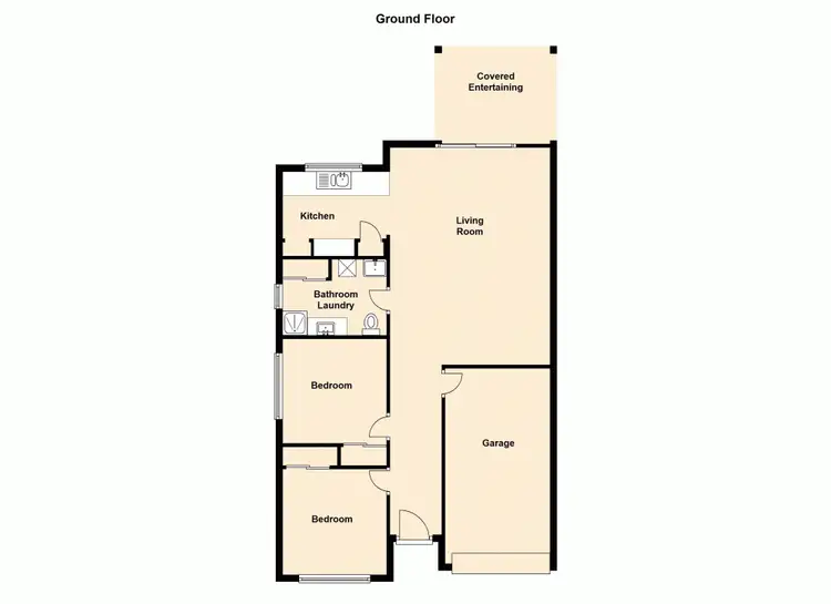 Floorplan of Homely semi-detached listing, 19 Anastasia Court, Caboolture QLD 4510