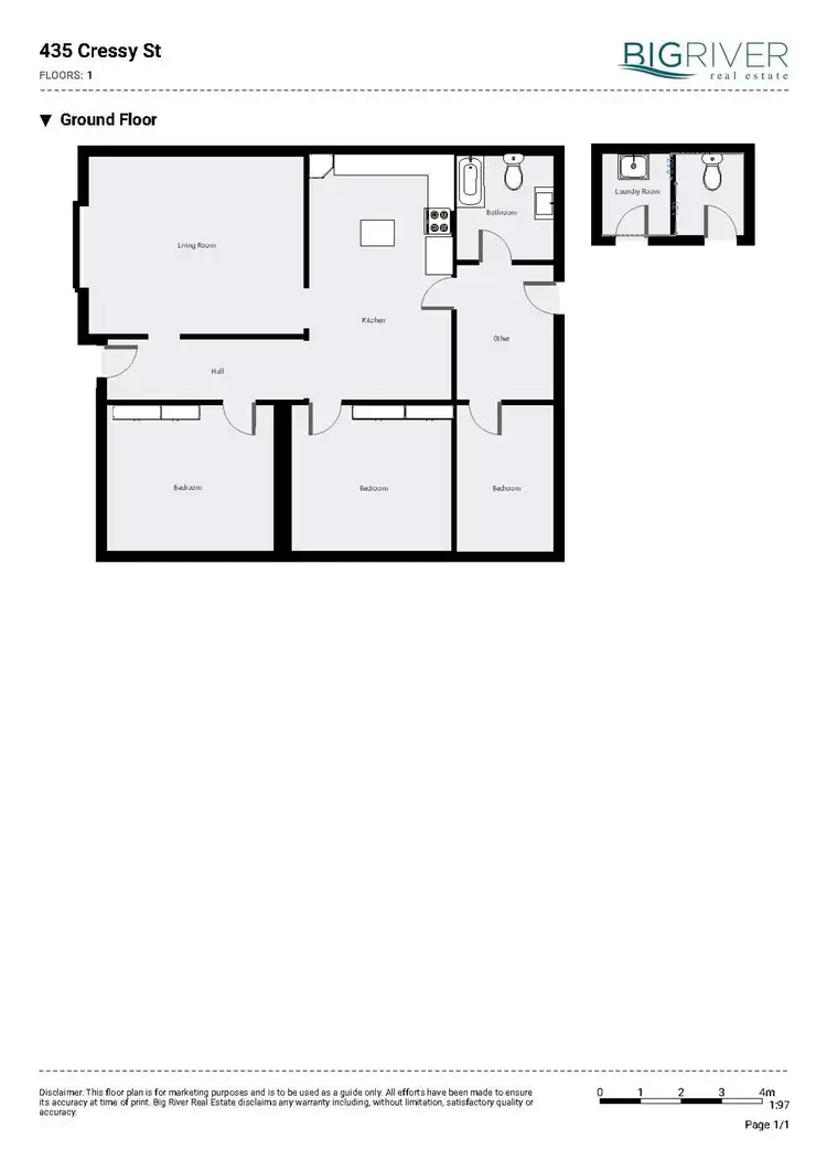 Floorplan of Homely house listing, 435 Cressy Street, Deniliquin NSW 2710