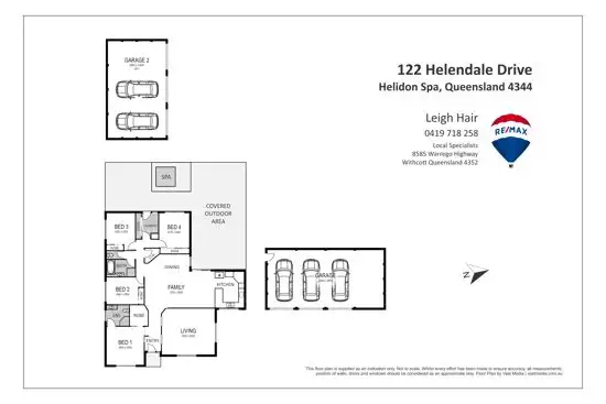 Floorplan of Homely house listing, 122 Helendale Drive, Helidon Spa QLD 4344