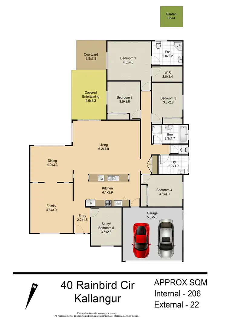 Floorplan of Homely house listing, 40 Rainbird Circuit, Kallangur QLD 4503
