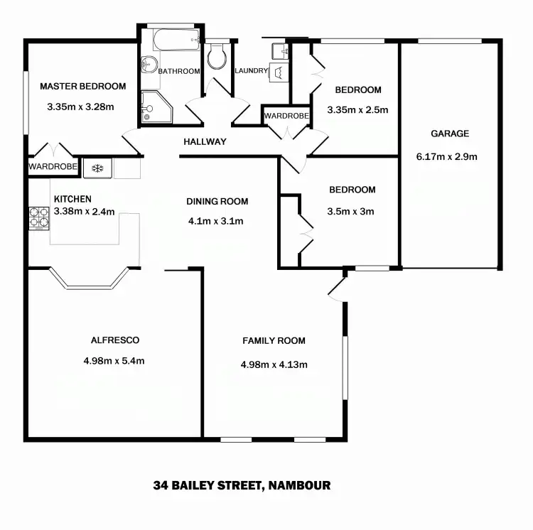 Floorplan of Homely house listing, 34 Bailey Street, Nambour QLD 4560