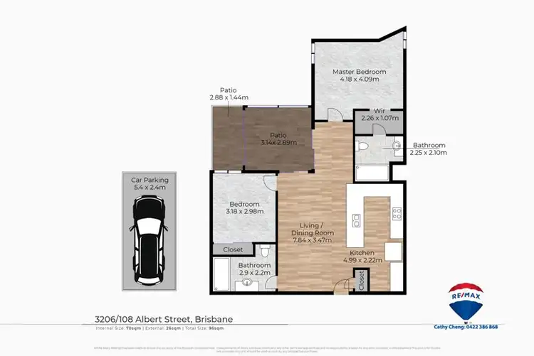Floorplan of Homely apartment listing, 3206/108 Albert Street, Brisbane City QLD 4000