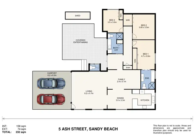 Floorplan of Homely house listing, 5 Ash Street, Sandy Beach NSW 2456