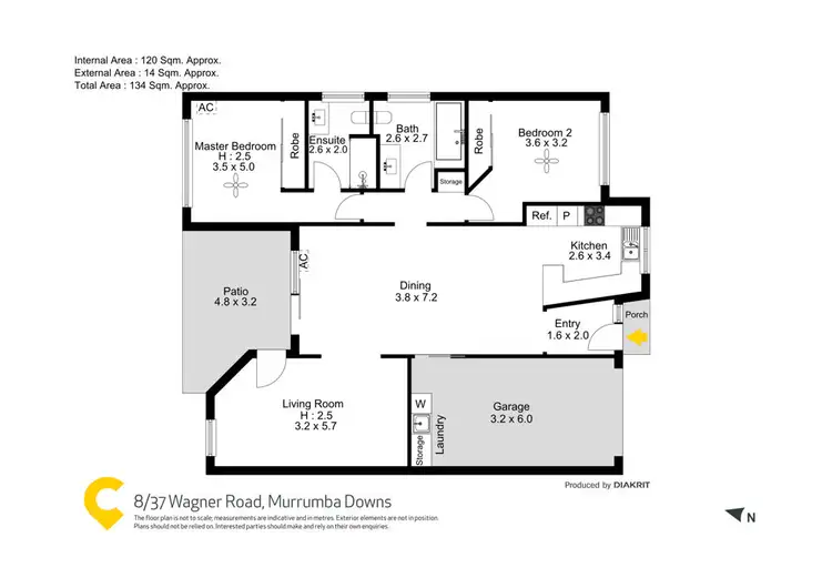 Floorplan of Homely townhouse listing, 8/37 Wagner Road, Murrumba Downs QLD 4503