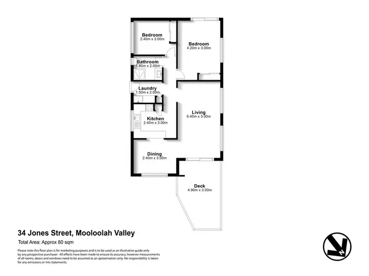 Floorplan of Homely house listing, 34 Jones Street, Mooloolah Valley QLD 4553
