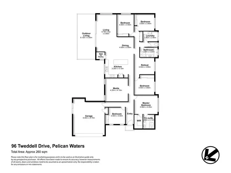 Floorplan of Homely house listing, 96 Tweddell Drive, Pelican Waters QLD 4551