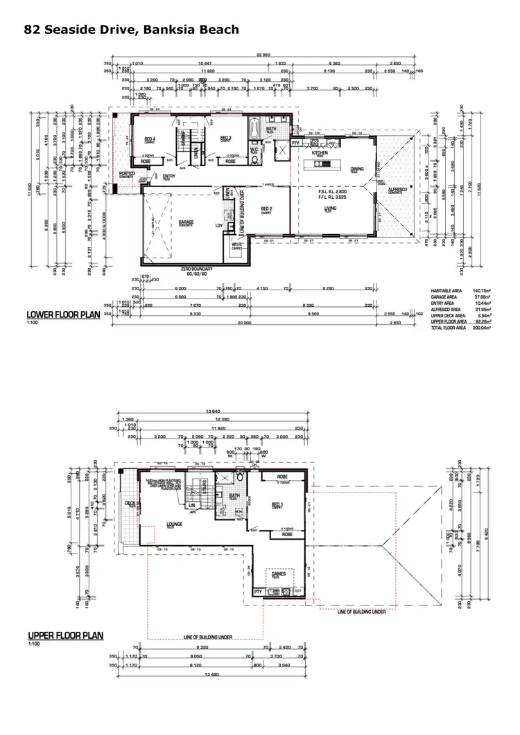 Floorplan of Homely house listing, 82 Seaside Drive, Banksia Beach QLD 4507