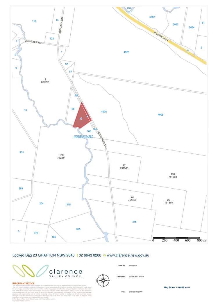 Floorplan of Homely rural property listing, Lot 2 Gilmores Lane, Halfway Creek NSW 2460