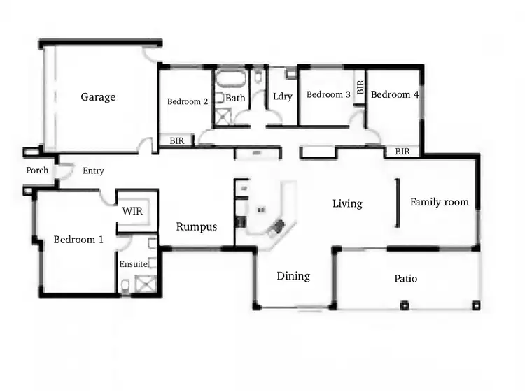 Floorplan of Homely house listing, 1 Parkside Pl, Forest Lake QLD 4078
