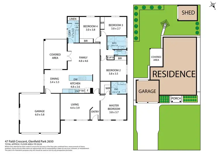 Floorplan of Homely house listing, 47 Paldi Crescent, Glenfield Park NSW 2650