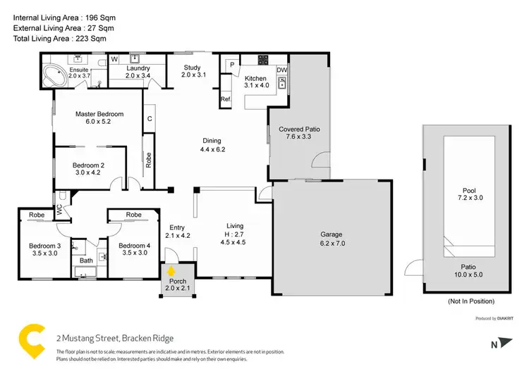 Floorplan of Homely house listing, 2 Mustang Street, Bracken Ridge QLD 4017