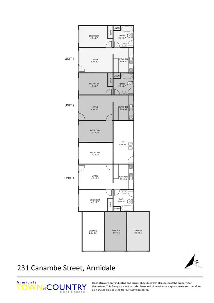 Floorplan of Homely block of units listing, 231 Canambe Street, Armidale NSW 2350