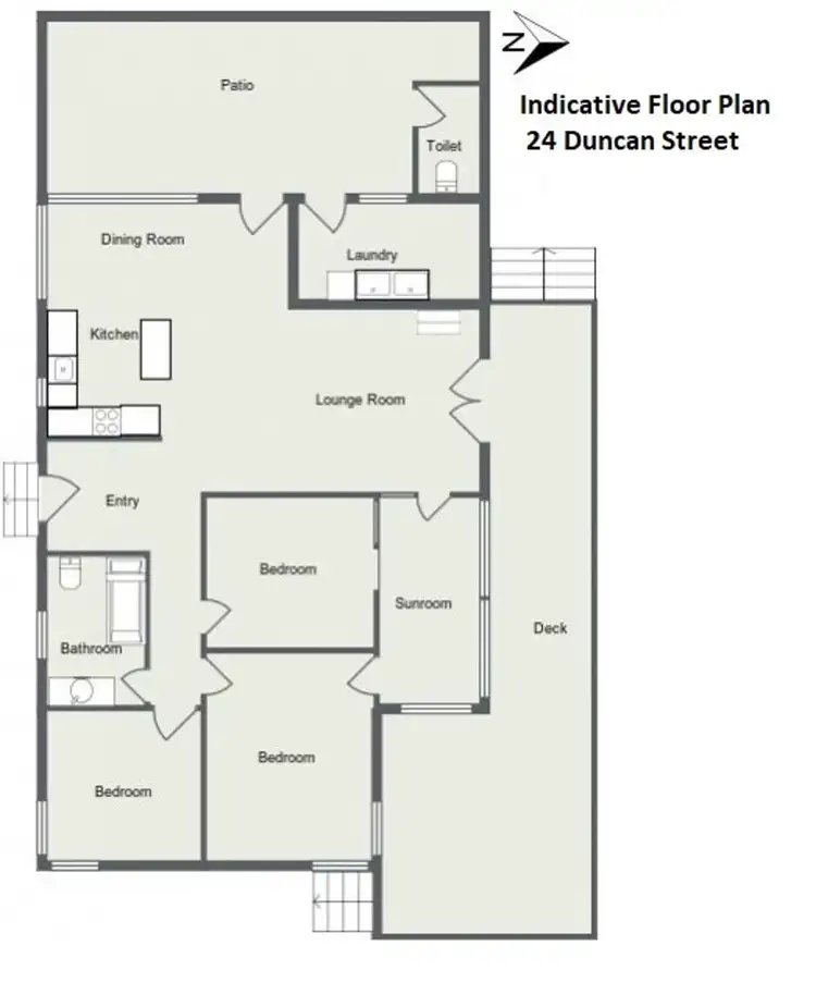 Floorplan of Homely house listing, 24 Duncan Street, Tenterfield NSW 2372
