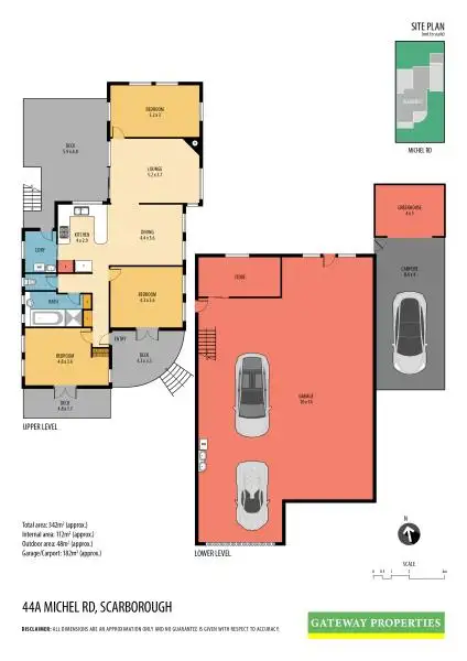 Floorplan of Homely house listing, 44A MICHEL ROAD, Scarborough QLD 4020