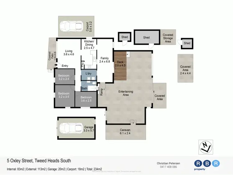 Floorplan of Homely house listing, 5 Oxley Street, Tweed Heads South NSW 2486