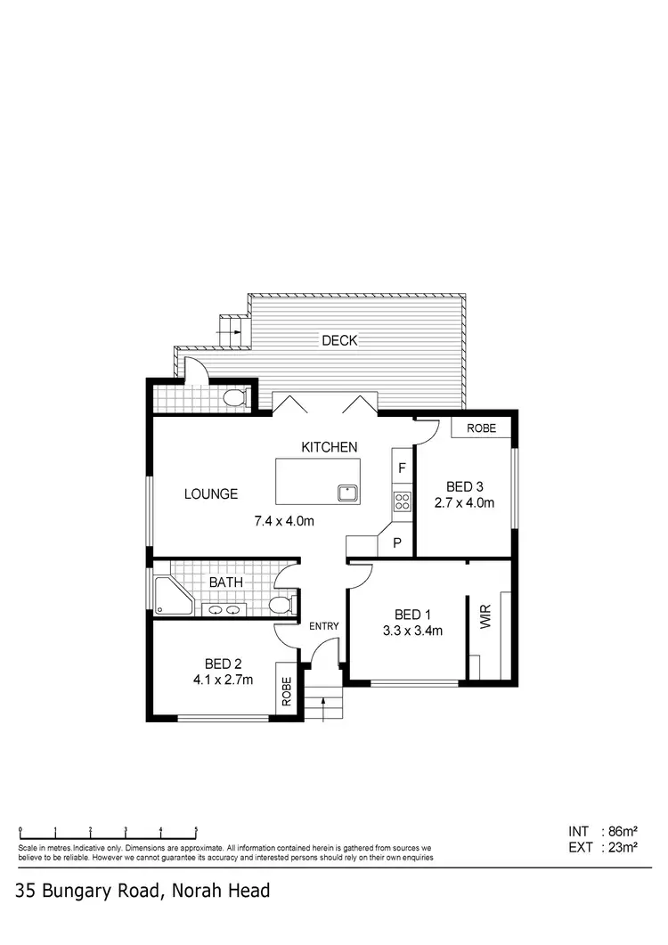 Floorplan of Homely house listing, 35 Bungary Road, Norah Head NSW 2263