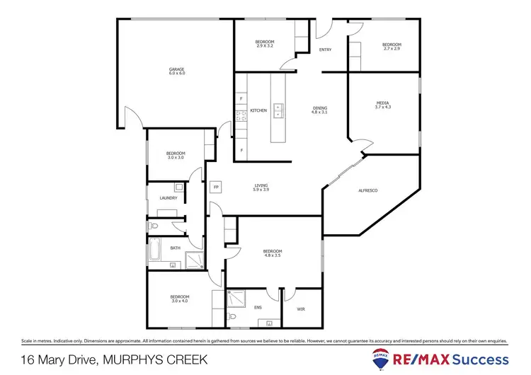Floorplan of Homely rural property listing, 16 Mary Drive, Murphys Creek QLD 4352