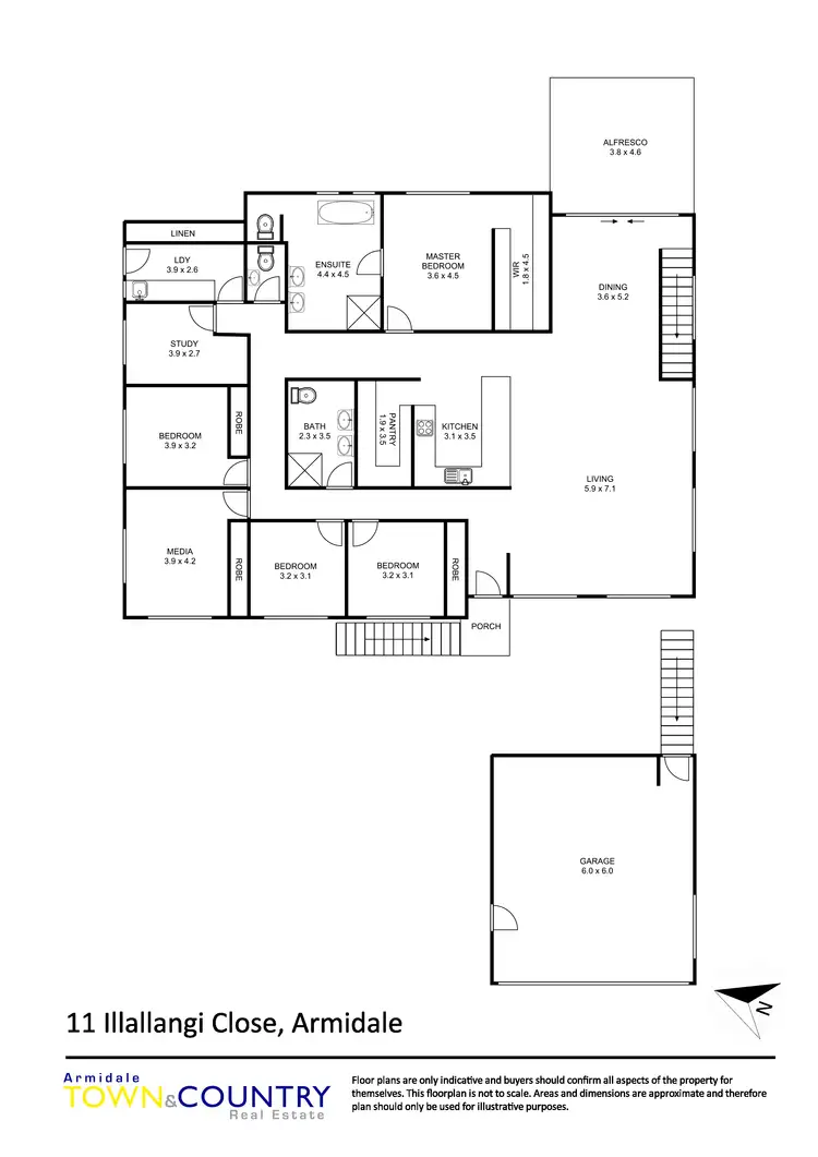 Floorplan of Homely house listing, 11 Illallangi Close, Armidale NSW 2350
