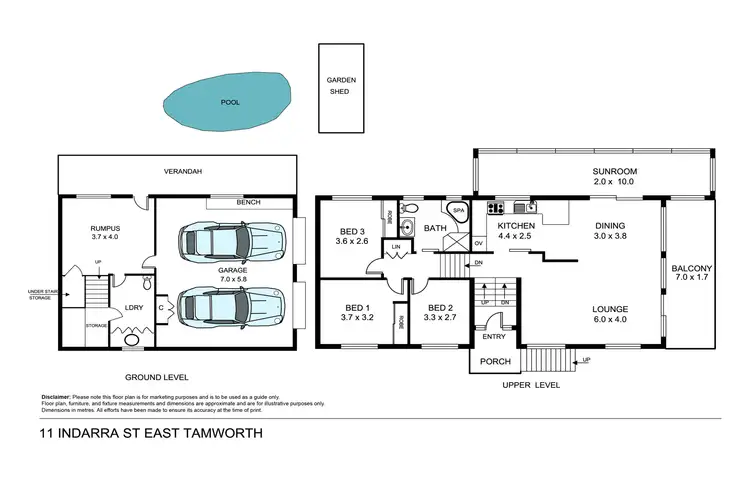 Floorplan of Homely house listing, 11 Indarra Street, Tamworth NSW 2340