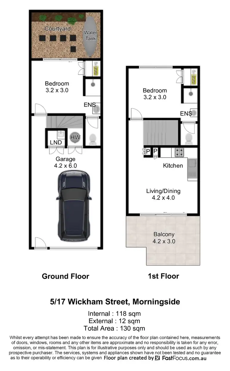 Floorplan of Homely townhouse listing, 5/17 Wickham Street, Morningside QLD 4170