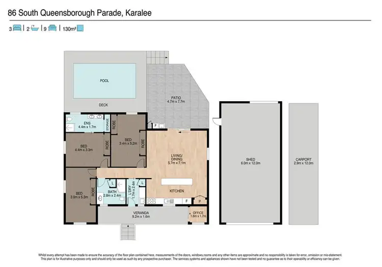 Floorplan of Homely house listing, 86 South Queensborough Parade, Karalee QLD 4306