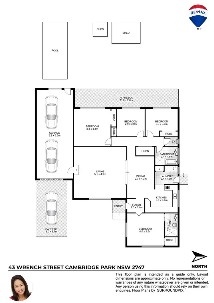 Floorplan of Homely house listing, 43 WRENCH STREET, Cambridge Park NSW 2747