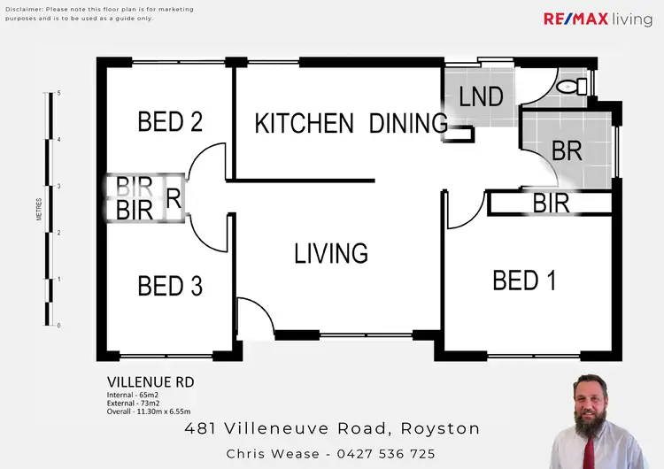 Floorplan of Homely rural property listing, 481 Villeneuve Road, Royston QLD 4515