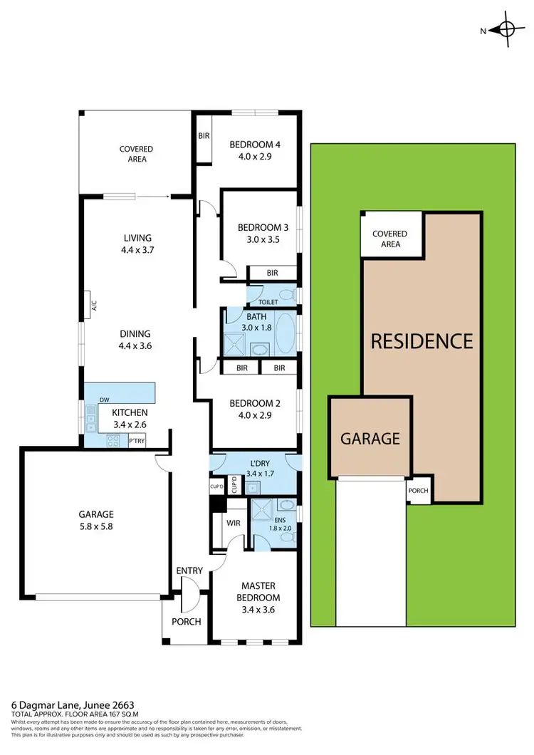 Floorplan of Homely house listing, 6 Dagmar Lane, Junee NSW 2663