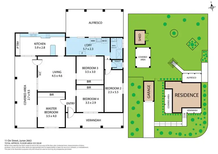 Floorplan of Homely house listing, 11 Orr Street, Junee NSW 2663